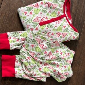 Festive Red and Green Kids Pajamas